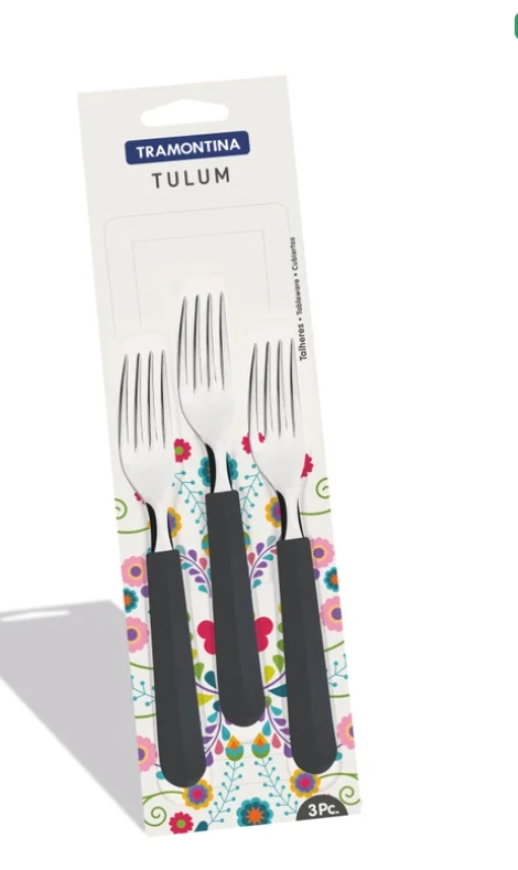 Jogo Garfo Sobremesa Tulum Inox Onix 3pcs 23275360 Tramontina