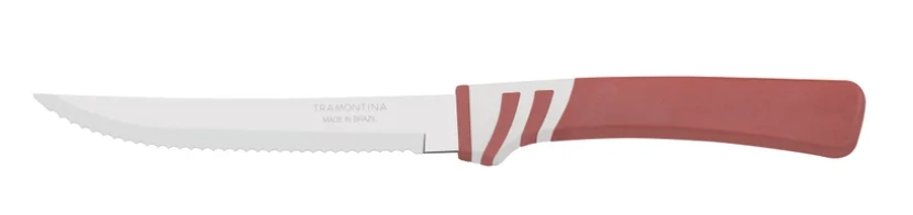 Faca Churrasco Tramontina Amalfi Inox 5 Marrom