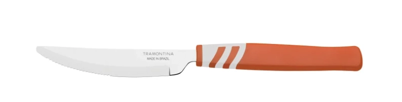 Faca Mesa Amalfi Inox Laranja 23471444 Tramontina