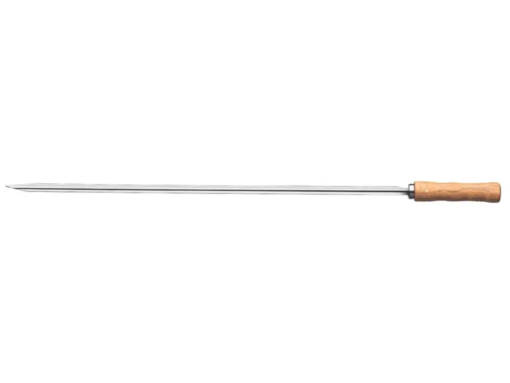 Espeto simples inox 65cm