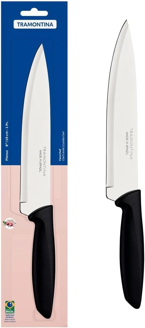 Faca Chef Plenus TRAMONTINA INOX Nº8 Unidade