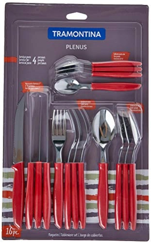 Faqueiro Tramontina 16pcs Plenus Vermelho
