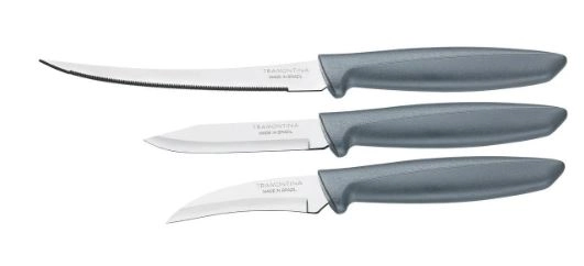 Jogo Tramontina Facas Inox 3pcs Plenus Cinjg