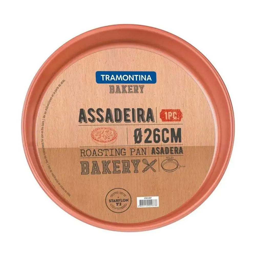 Assadeira Tramontina Backery 26cm Red Cinza