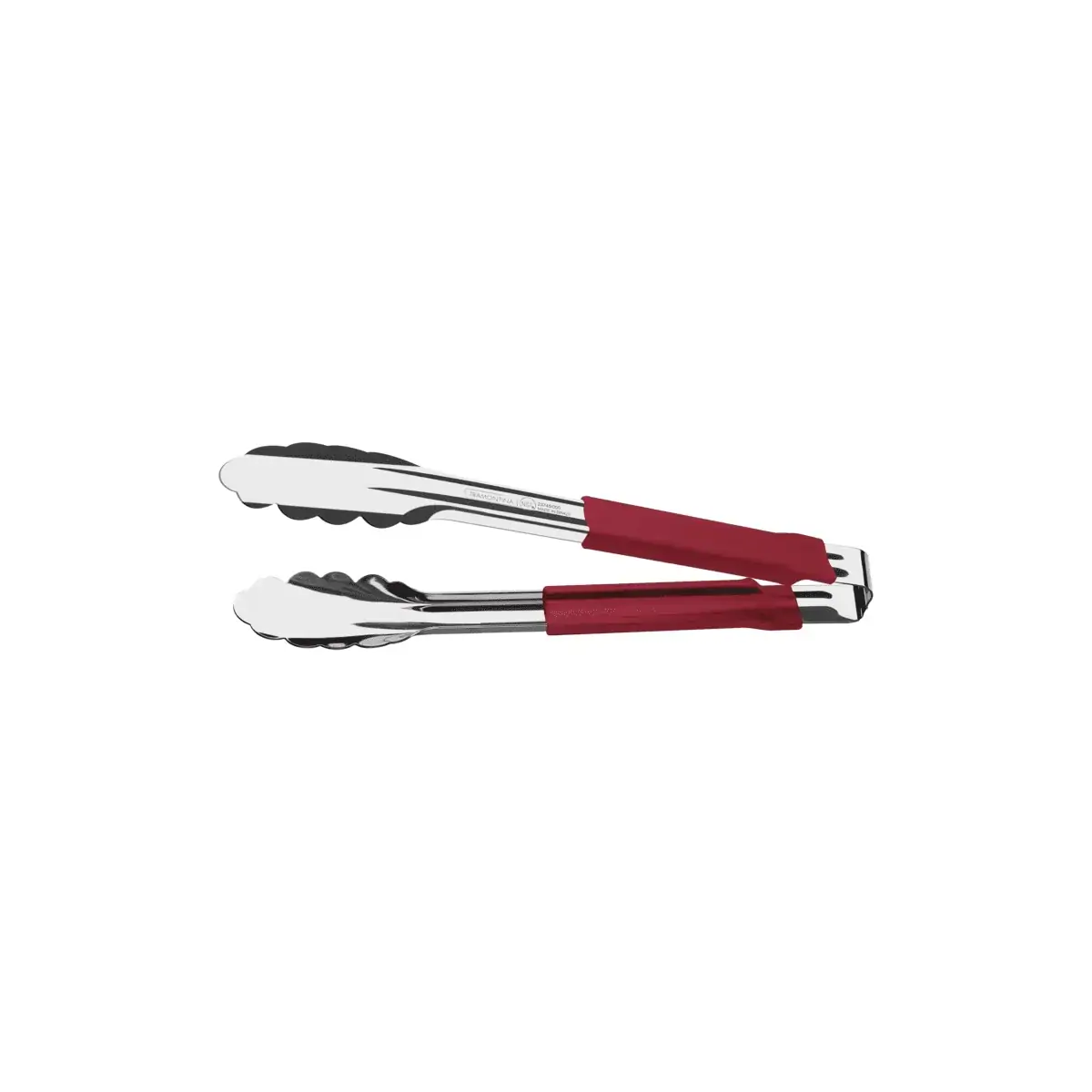 Pegador Pequeno Tramontina Utilitá Aço Inox c/ Cabo Emborrachado Vermelho 24 cm - 25056/170