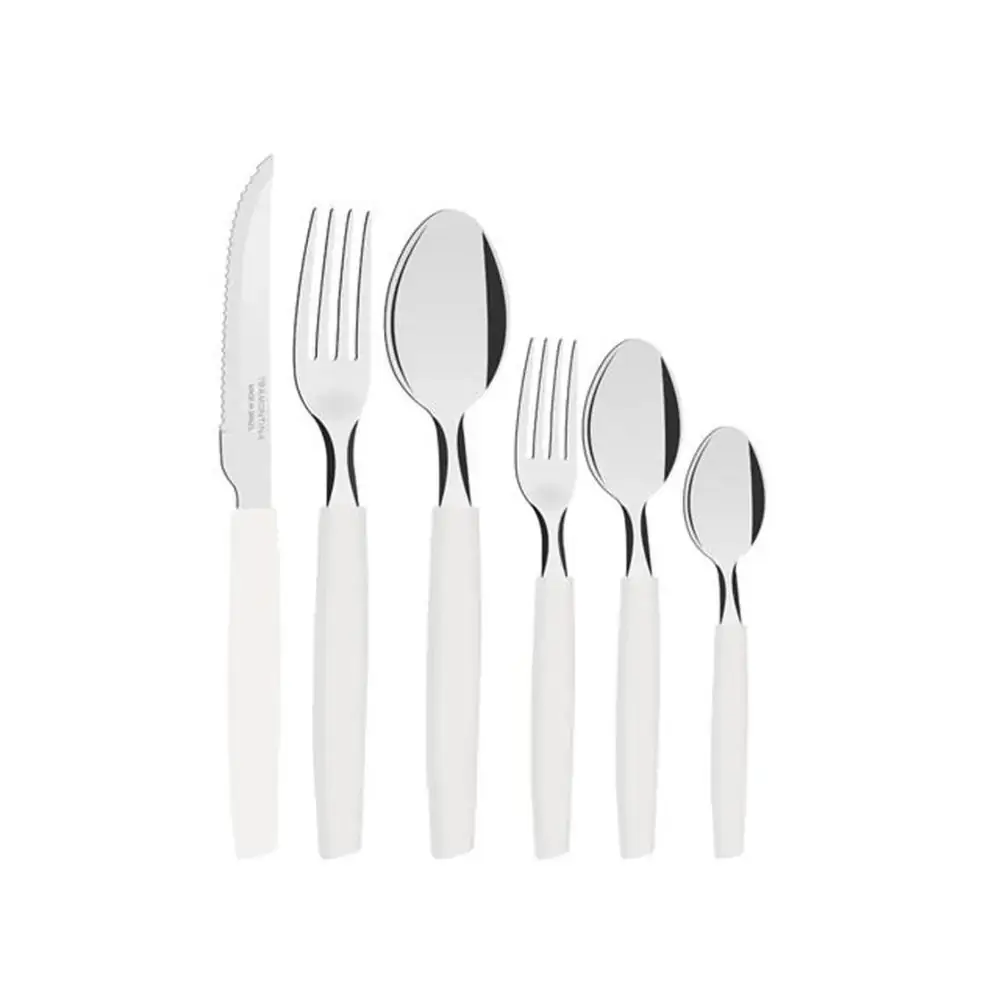 Tramont.faqueiro Inox C/24 Pcs Branco