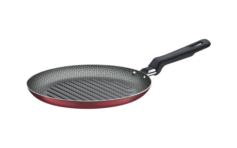 Bistequeira Alumínio Loreto Vermelha 22cm