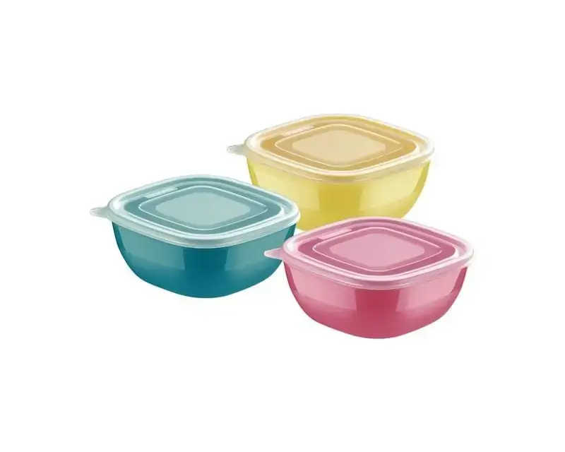 Conjunto Potes 600Ml 3 Peças Mix Color Mis Tramontina