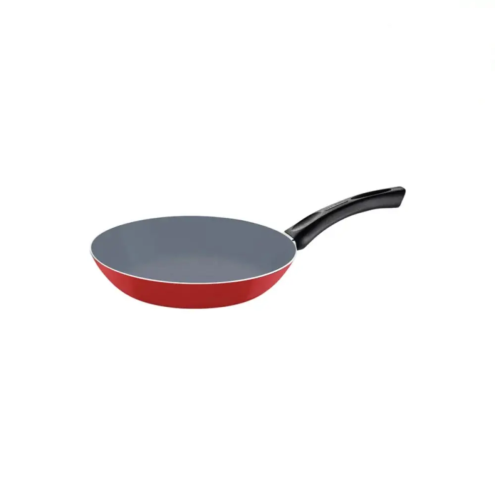 Frigideira 24cm 1,2l Vermelho Aluminio Com Revestimento Ceramico E Silicone