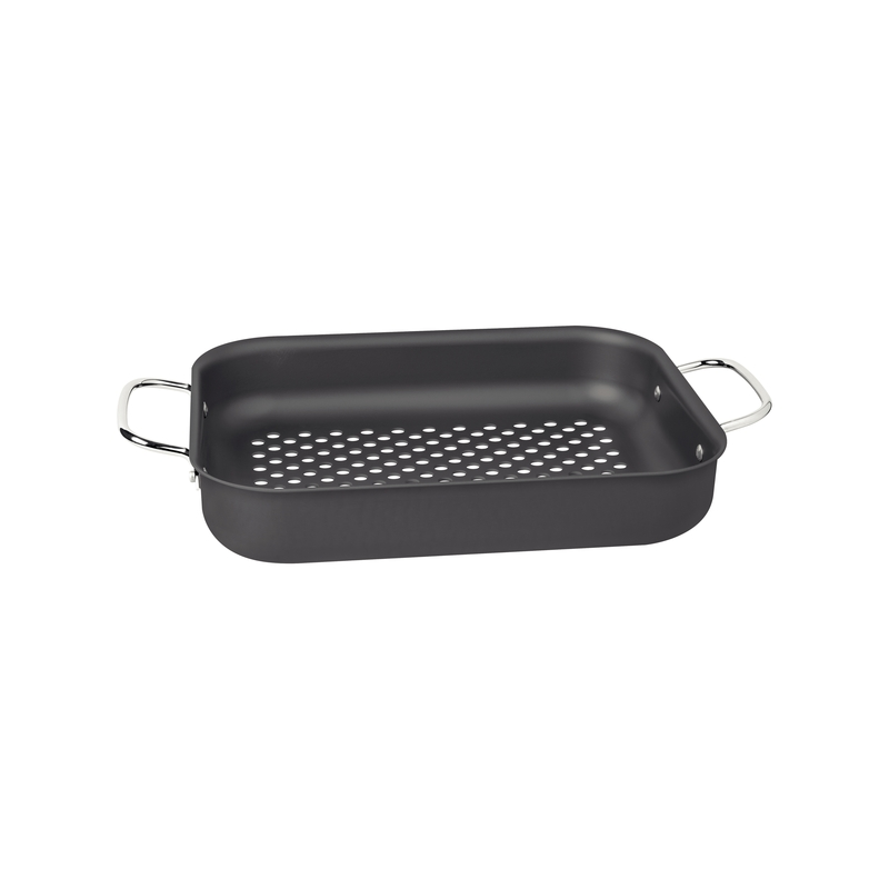 GRELHA RETANGULAR ALUM 28CM