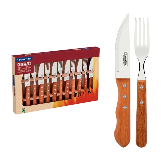 Jogo Churrasco Tramontina Plenus Inox 12pcs