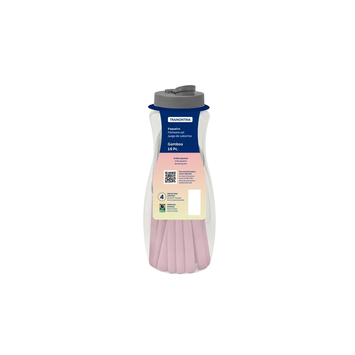 23197 Faqueiro Inox 16pc Gamboa Tram