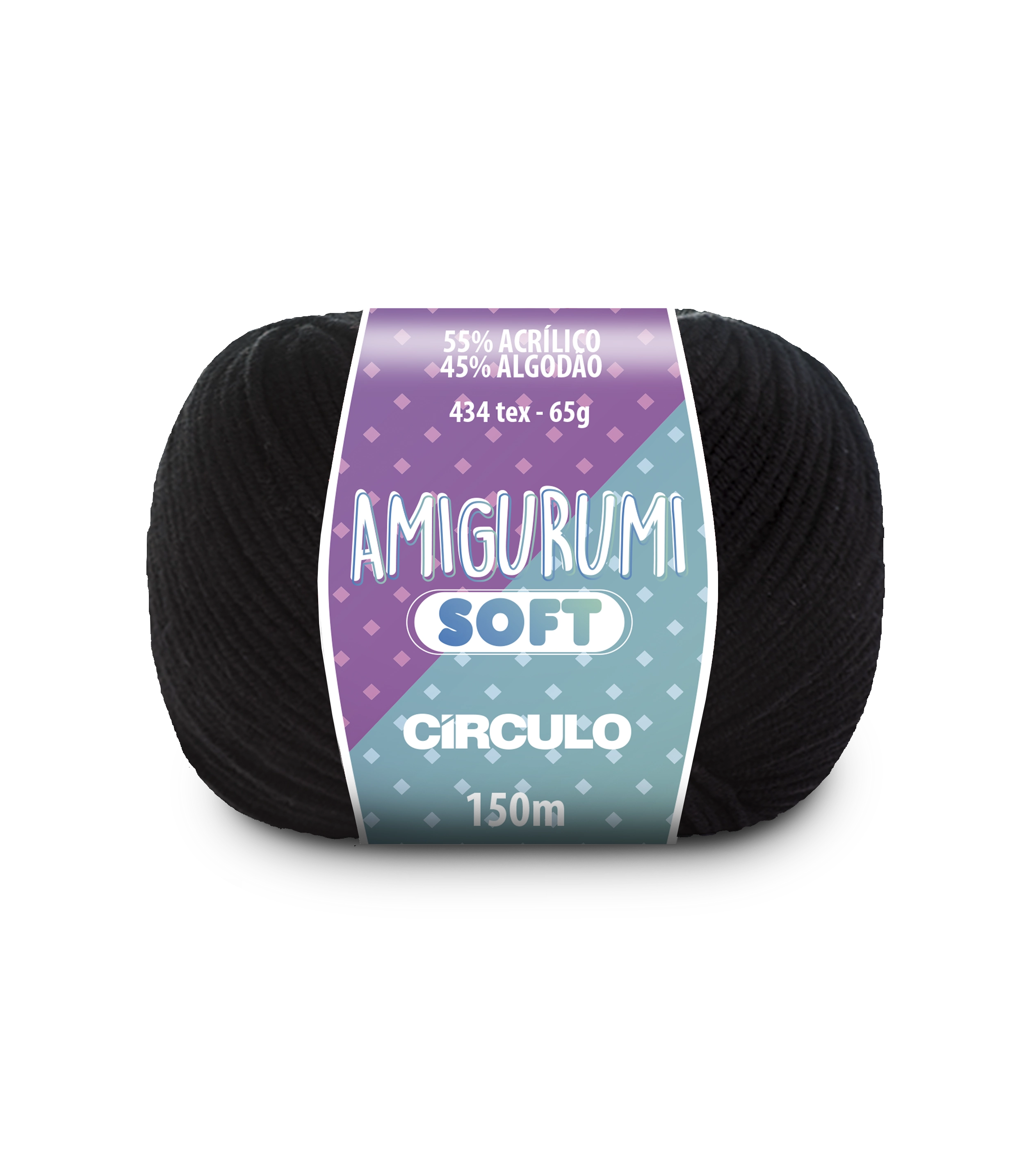 Fio Amigurumi Soft Cor8990 Preto