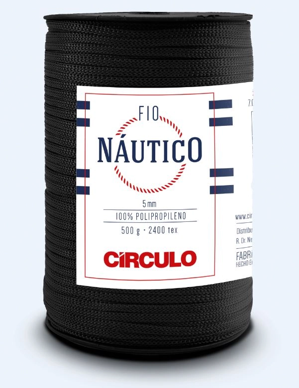 Fio Circulo Nautico Preto 500g Cor8990