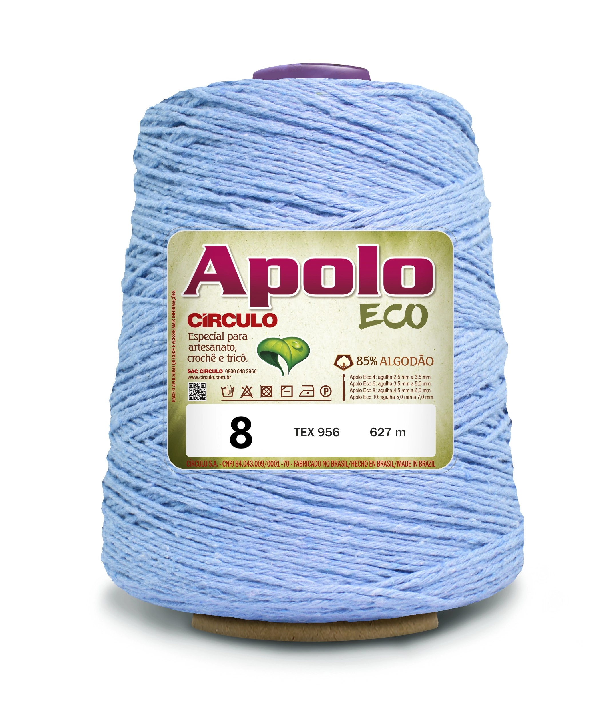 Barbante Circulo Apolo Eco 8 Azul Bebe 600g 2373