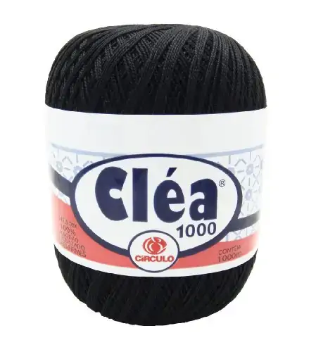 Black Size 10 Crochet Cotton Thread Yarn Knitting. 100 Mercerized