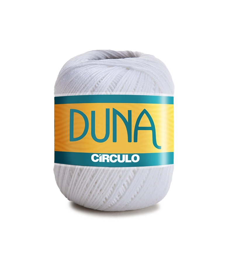 Duna White 4/4 100g 170m Crochet Cotton Thick Thread Yarn. 100 Mercerized