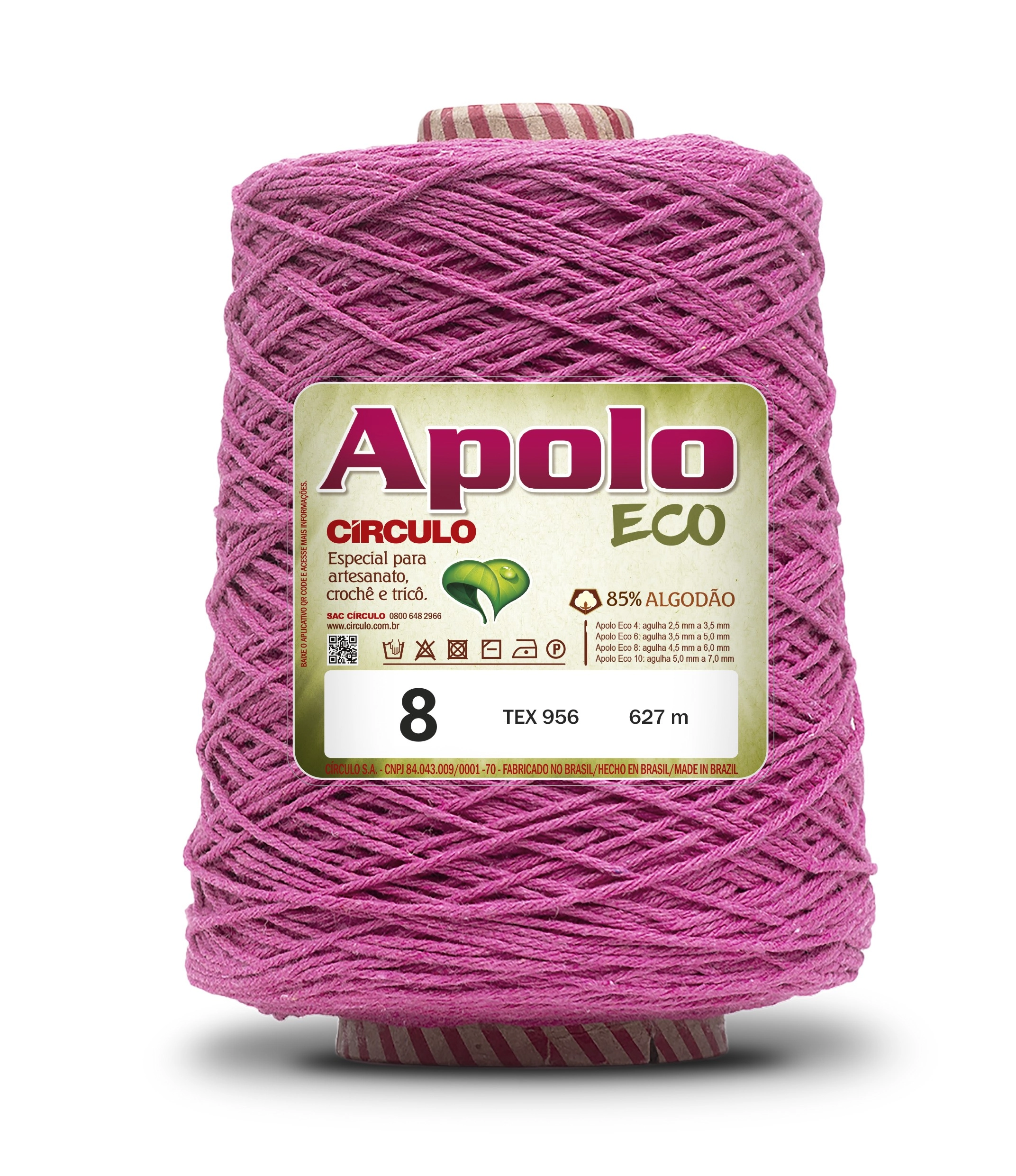 Barbante Circulo Apolo Eco 8 Pink 600g 6122