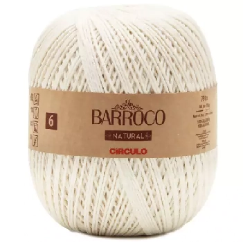 Barbante Barroco Natural N 06