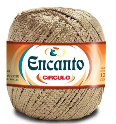 Linha Encanto 100g  7650 Amendoas Varejo Novelo C/128mts Circulo