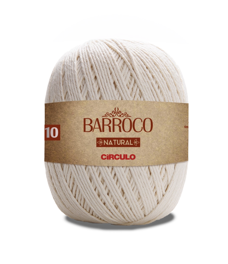 Barbante Bar Barroco Natural 10 Cor20