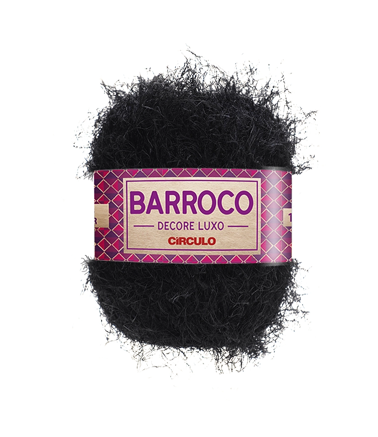 Barbante Barroco Decore Luxo Cor900 Preto
