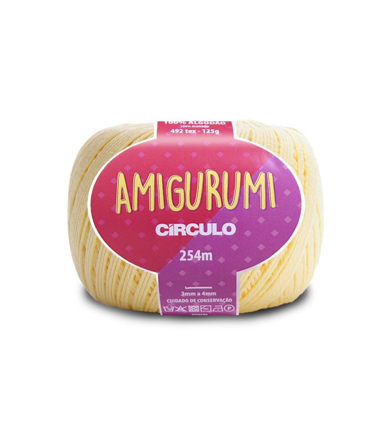 Linha Amigurumi R.1112 Creme Atacado Novelo C/254mts Circulo