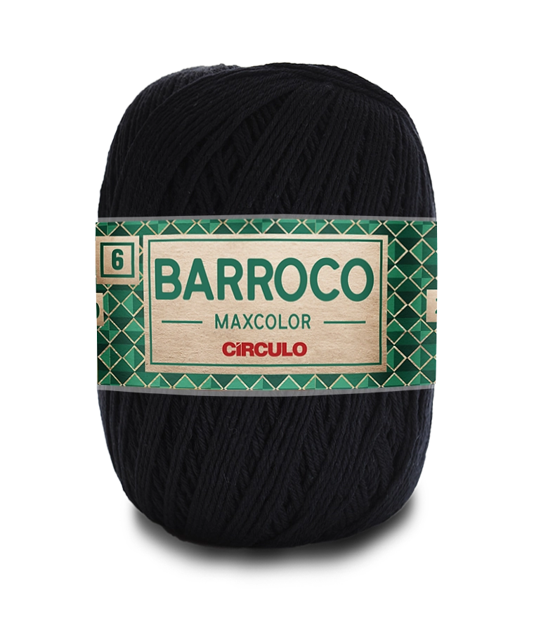 Barbante Bar Max Color 400g Cor8990 Preto