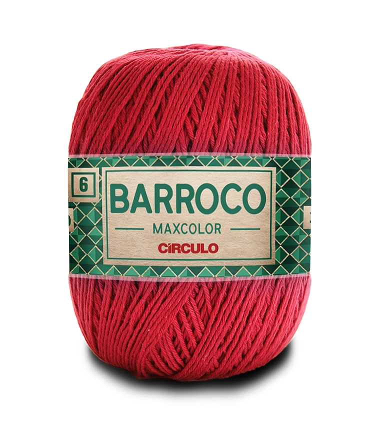 Barbante Bar Max Color 200g Cor3402 Vermelho Circulo