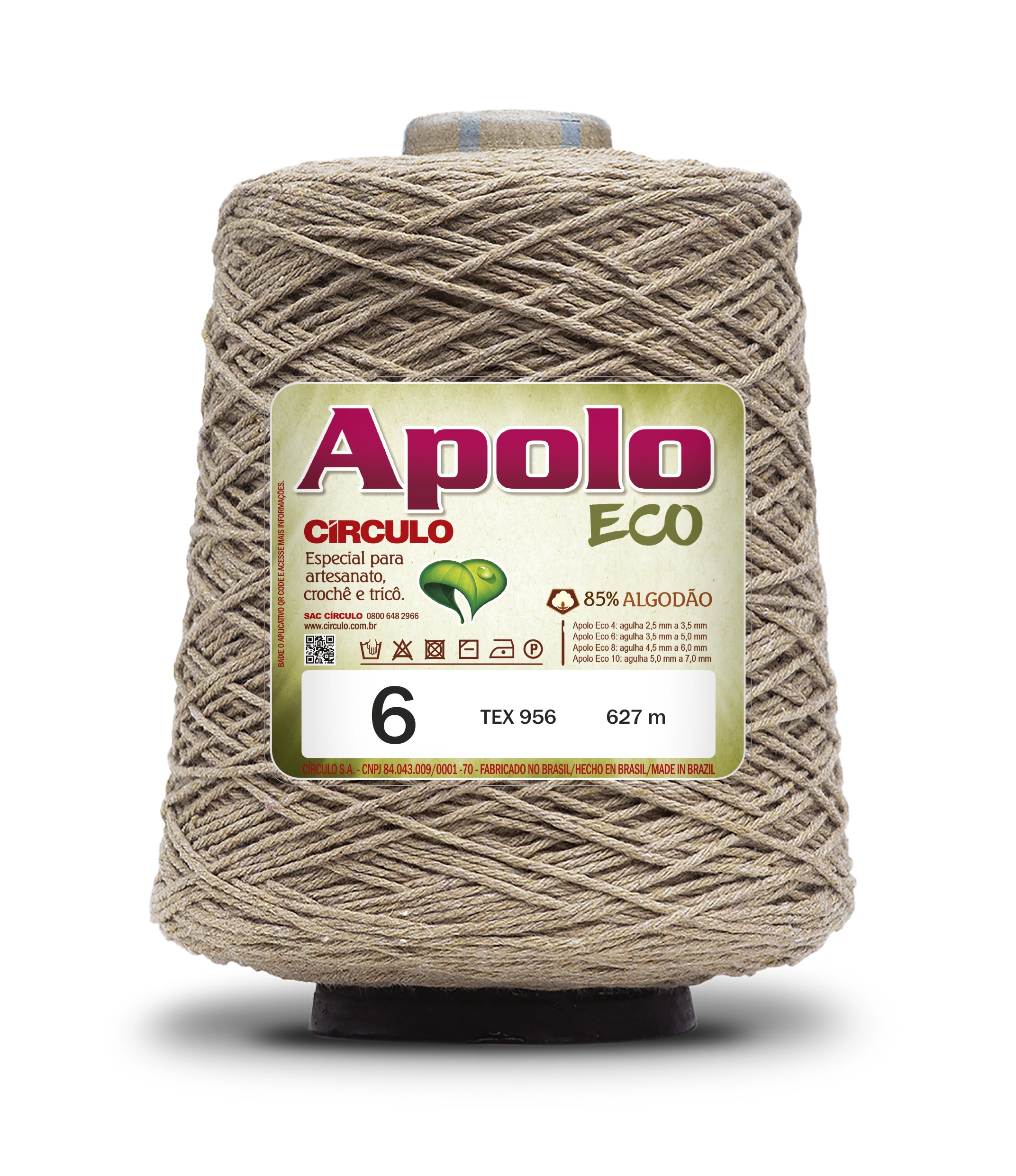 Apolo Eco 6 7725 Porcelana 85 Alg. 15 Outras Fibras