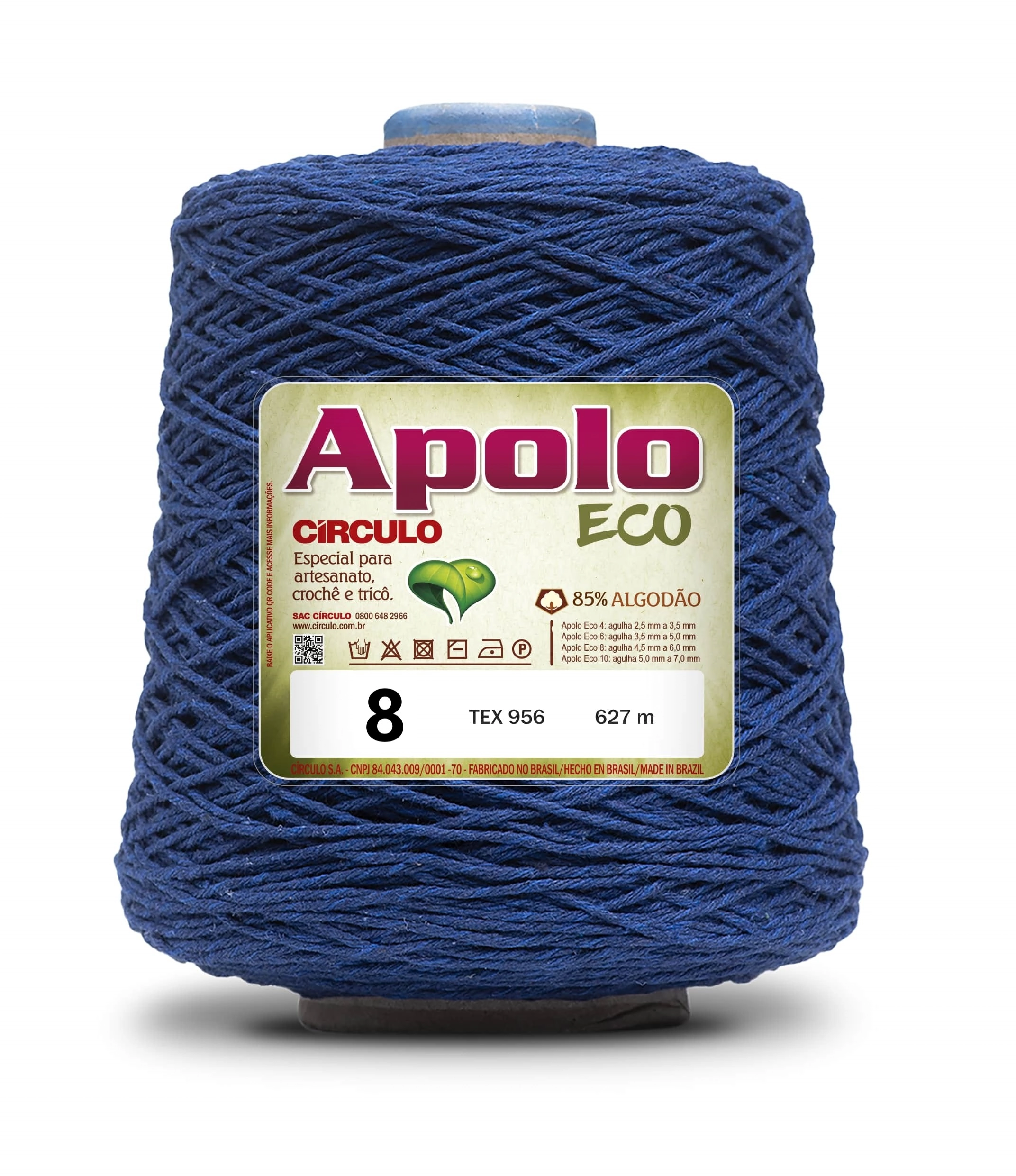 Barbante Circulo Apolo Eco 8 Azul Bic 600g 2775