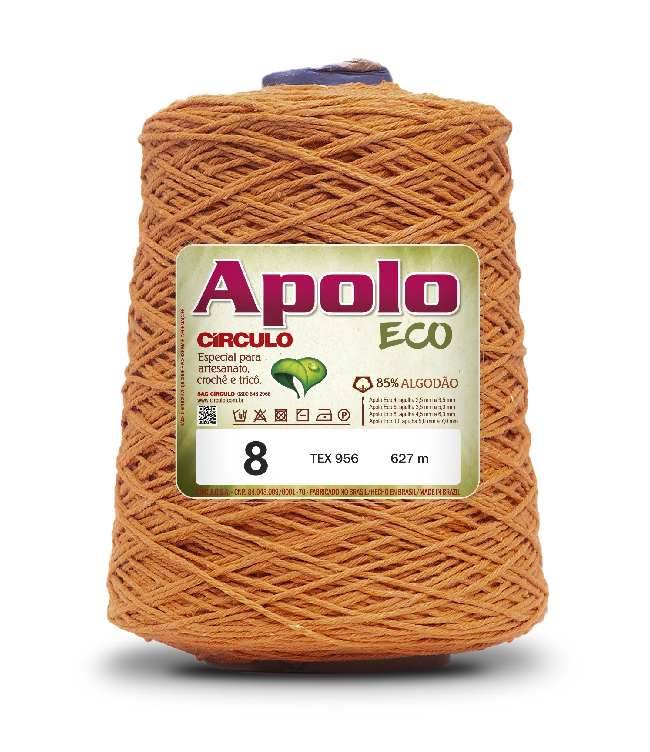Barbante Circulo Apolo Eco 8 Cenoura 600g 4156