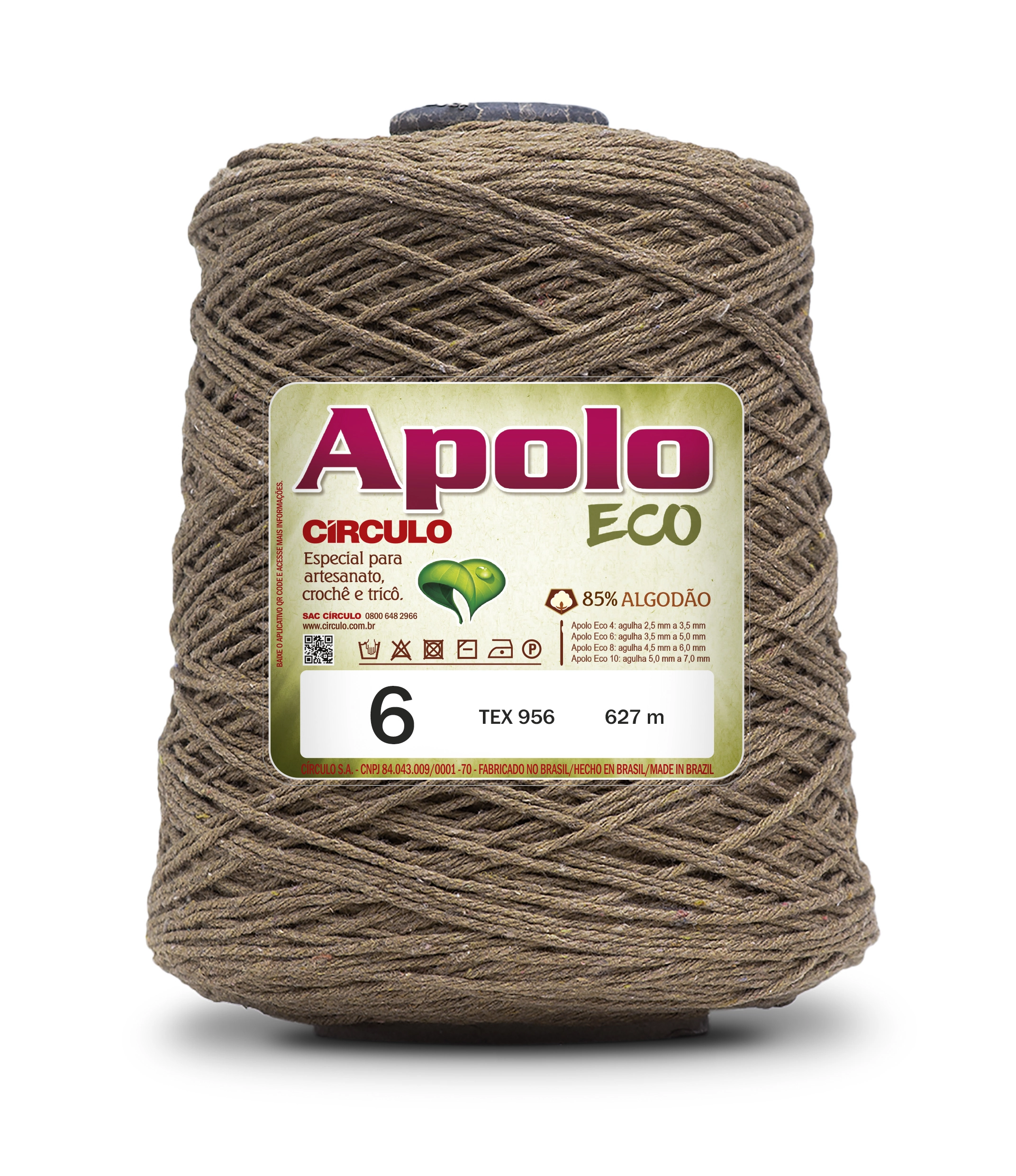 Barbante Circulo Apolo Eco 6 Castanha 600g 7466