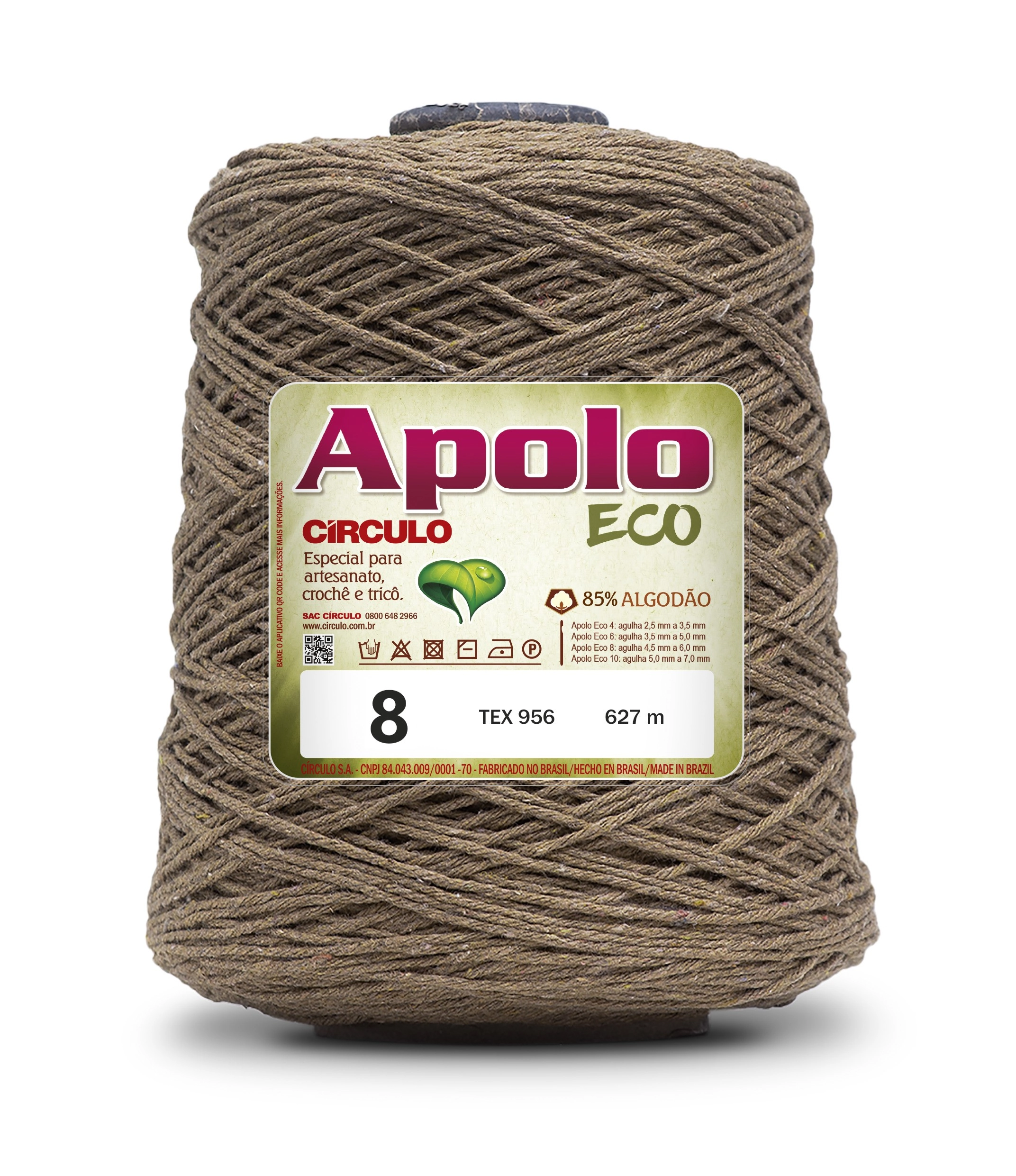 Barbante Circulo Apolo Eco 8 Castanha 600g 7466