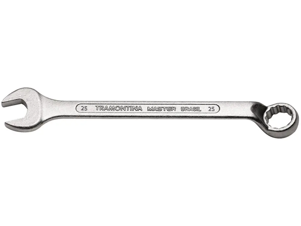 Chave Combinada Com Pescoco 25mm Forjada Em Aco Especial Cromada Bocas Usinadas Tramontina