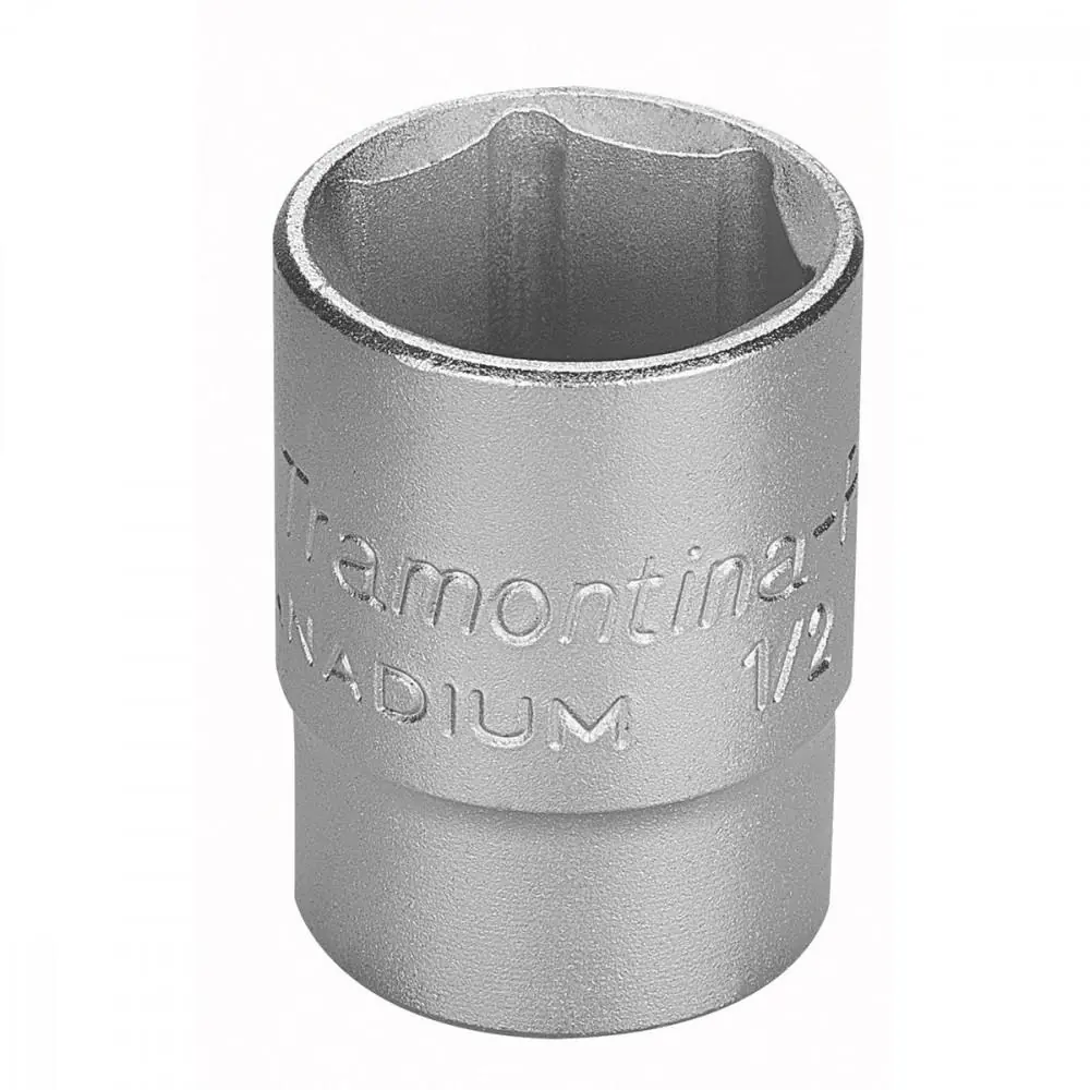 Soquete Sextavado Em Aço Cromo Vanádio 17 Mm - Encaixe 1/2" Tramontina Pro