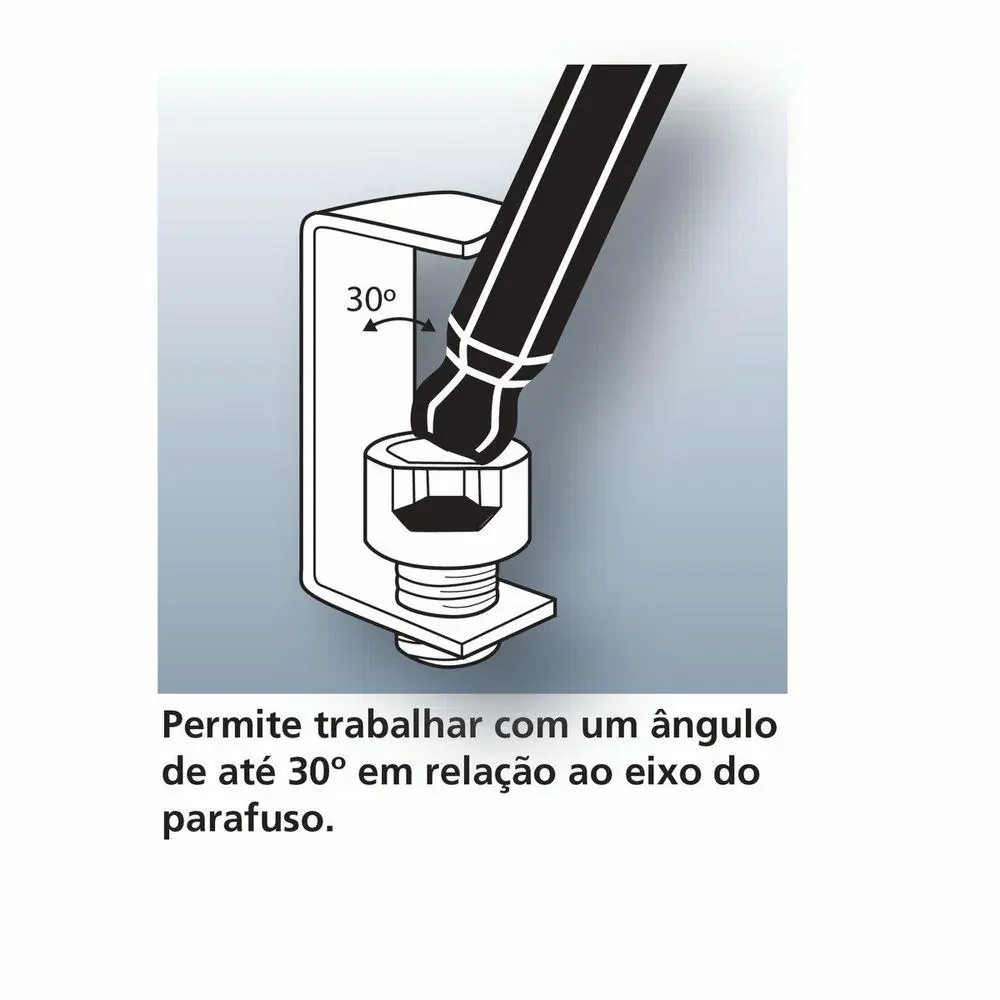 Chave Hexagonal Ponta Abaulada 10 Mm Tramontina Pro