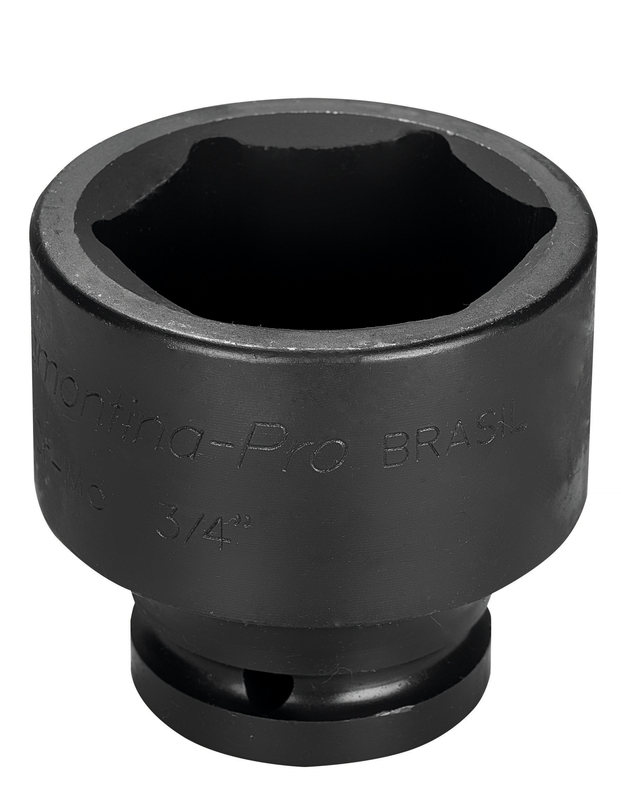 Soquete De Impacto Sextavado Em Aco Cromo Molibdenio 32 Mm - Encaixe 3 4 Tramontina
