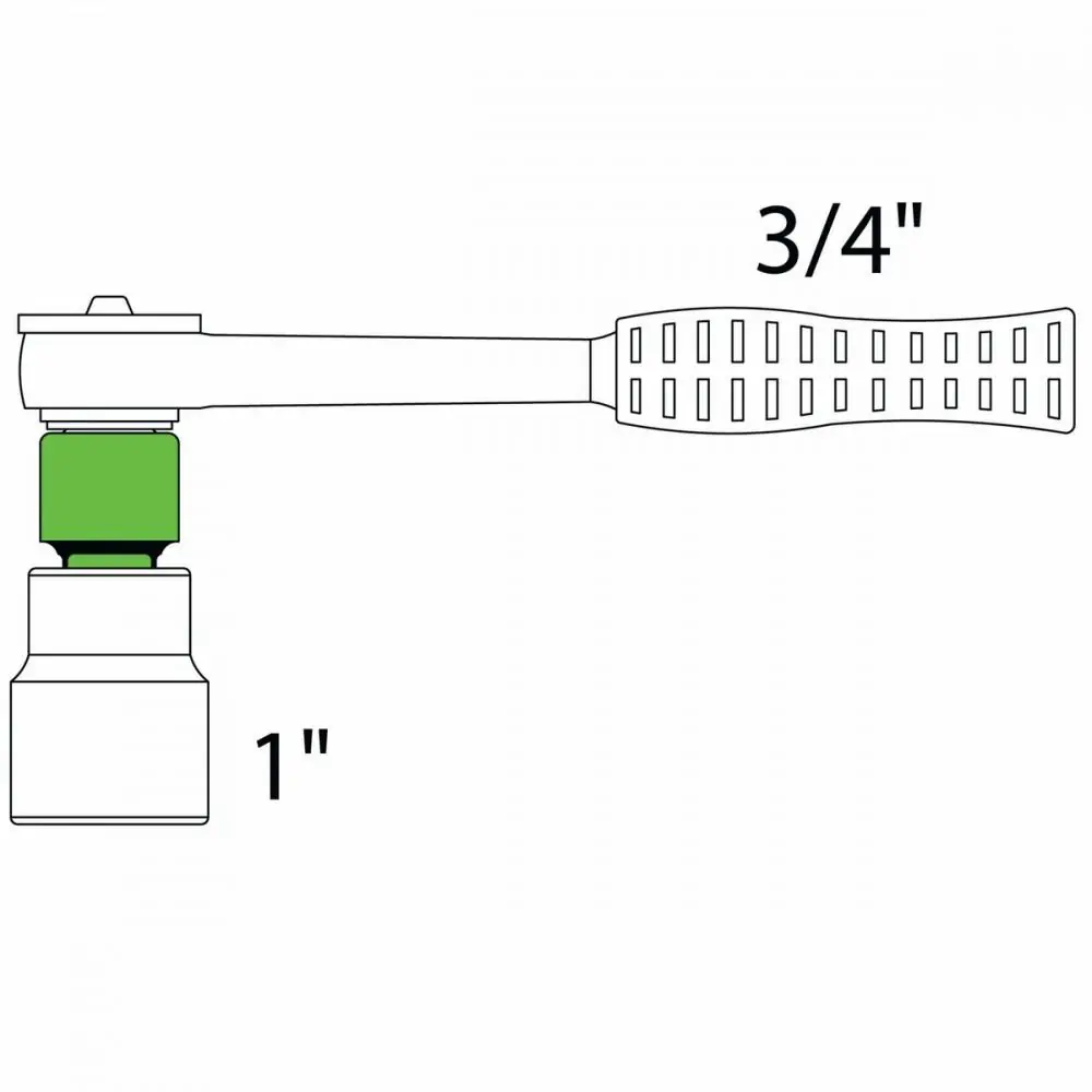 Adaptador Em Aço Cromo Vanádio - Encaixe 3/4" F X 1/2" M