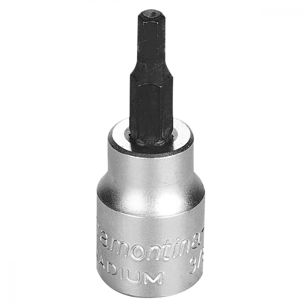 Soquete Em Aço Cromo Vanádio Ponta Hexagonal 4 Mm - Encaixe 3/8" Tramontina Pro