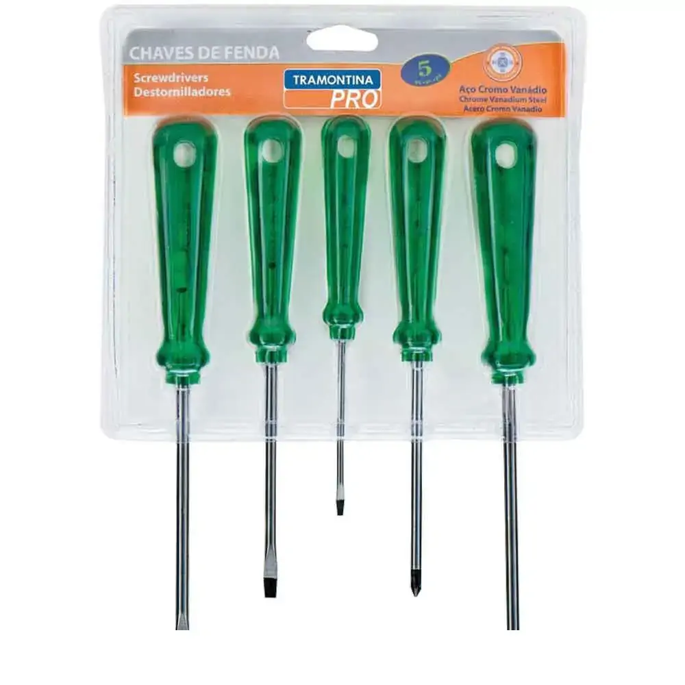 Jogo de Chave de Fenda Easygrip Pro com 5 Peças Verde
