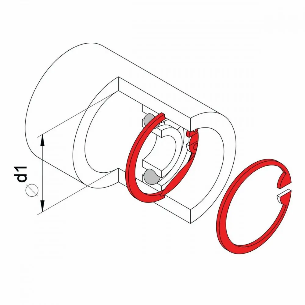 Alicate Para Anéis Interno Reto 5" Tramontina Pro