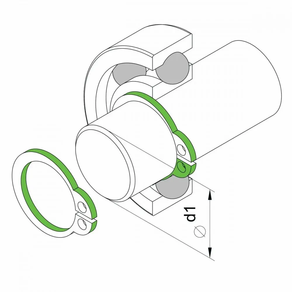 Alicate Para Anéis Externo Curvo 5" Tramontina Pro