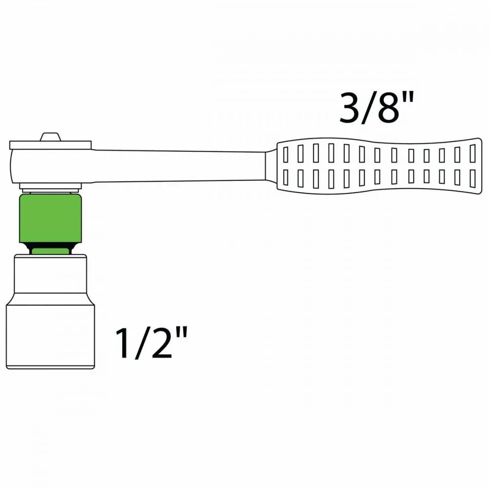 Adaptador Em Aço Cromo Vanádio - Encaixe 3/8" F X 1/2" M Tramontina Pro