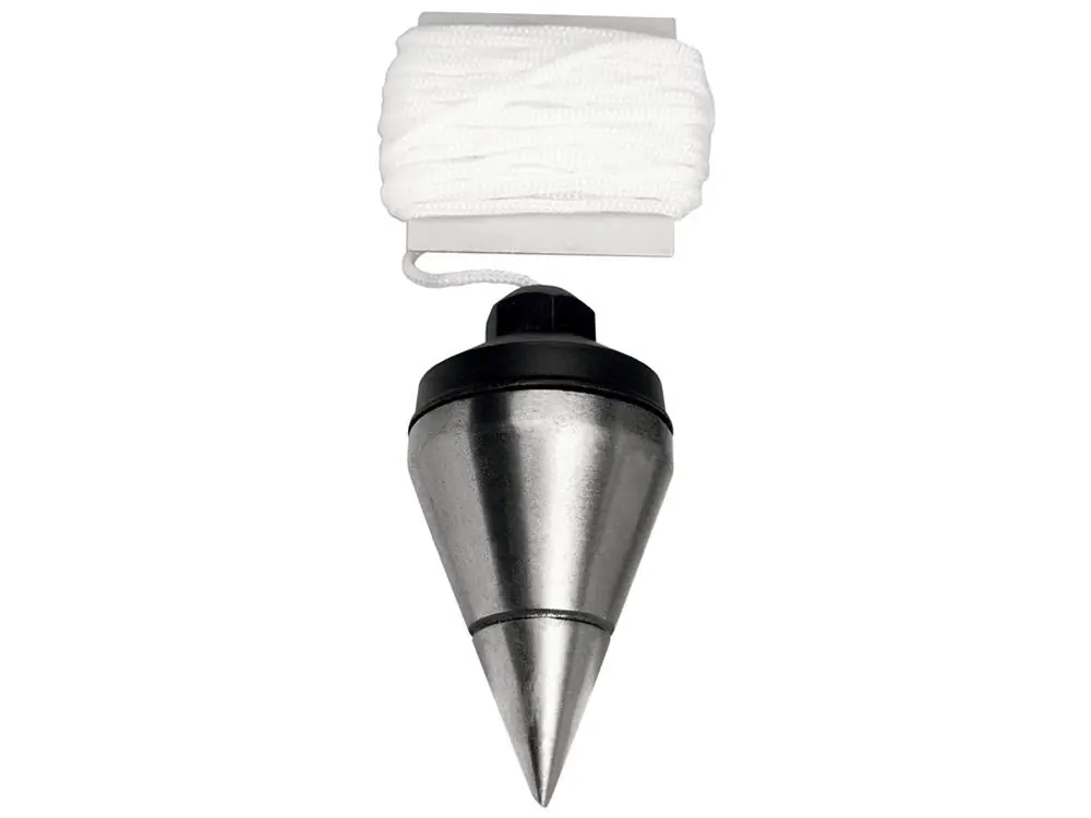 Prumo De Centro 400g Corpo Em Ferro Fundido Calco Guia De Aco Cordao De Nylon Tramontina