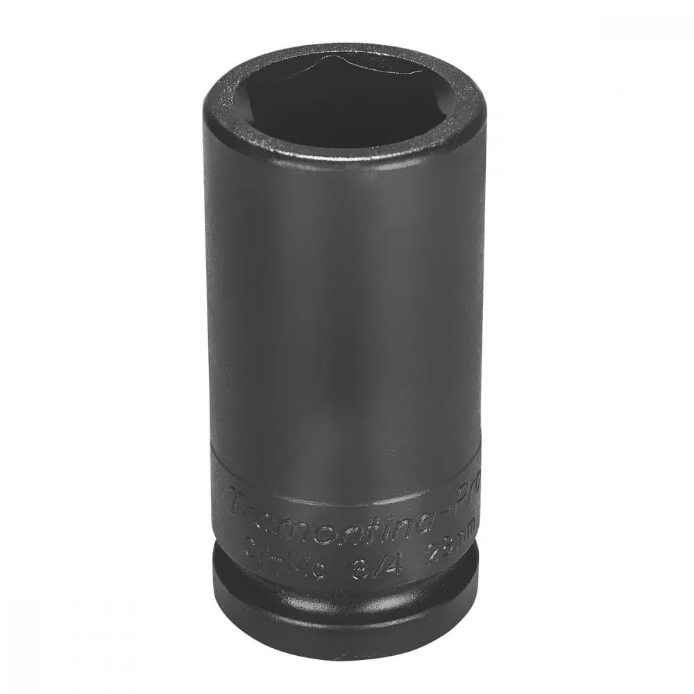 Soquete De Impacto Sextavado Longo Em Aço Cromo Molibdênio 28 Mm - Encaixe 3/4