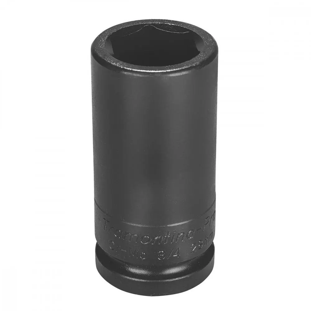 Soquete De Impacto Sextavado Longo Em Aço Cromo Molibdênio 30 Mm - Encaixe 3/4