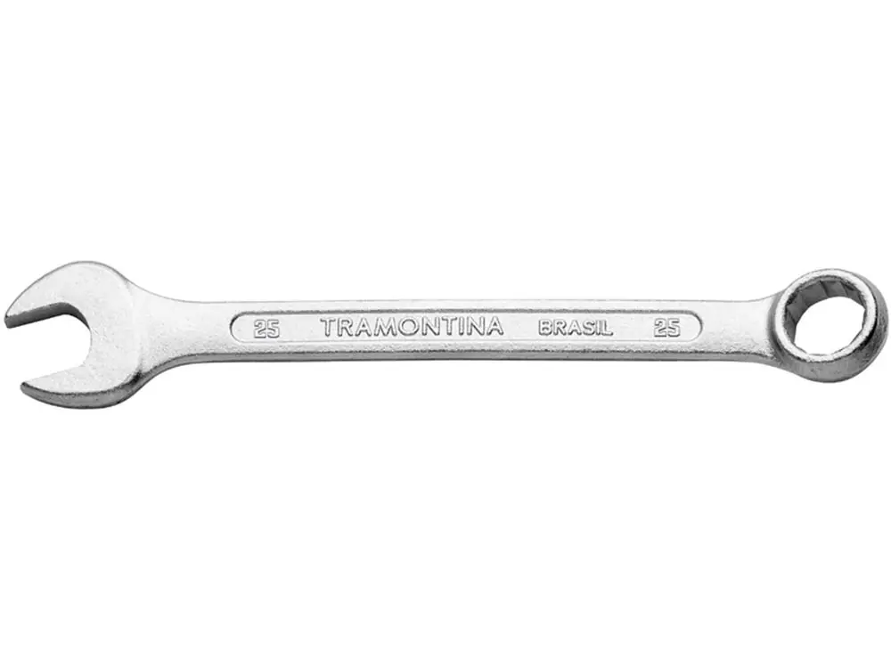 Chave Combinada 25 Mm Corpo Em Aco Especial Cromado Bocas Calibradas Pescoco Curto Tramontina