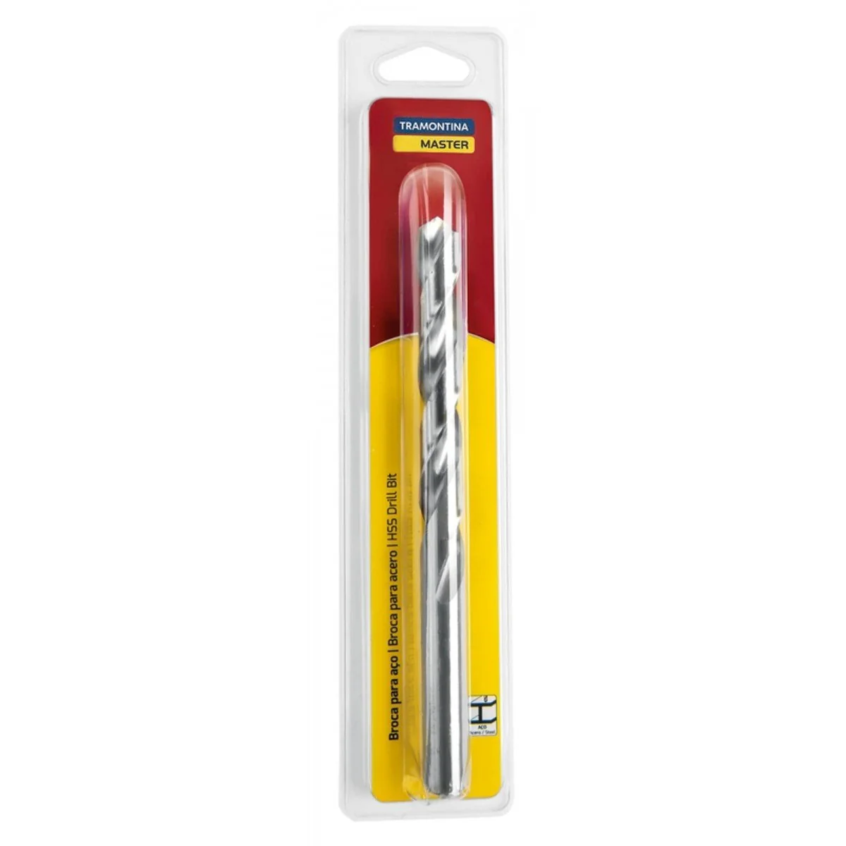 Broca Para Aço 6.8x109 Mm Tramontina Em Aço Rápido Hss Din 338 Tramontina