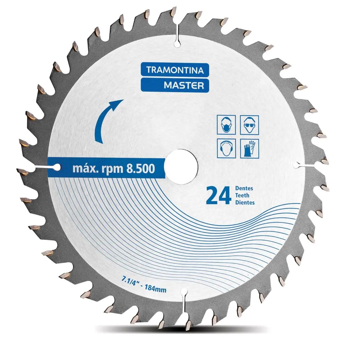 Disco De Corte Para Serra Circular 7.1/4 Pol 24 Dentes